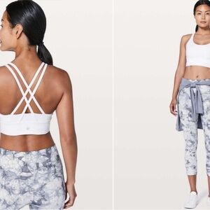 Women's White Sports Bra